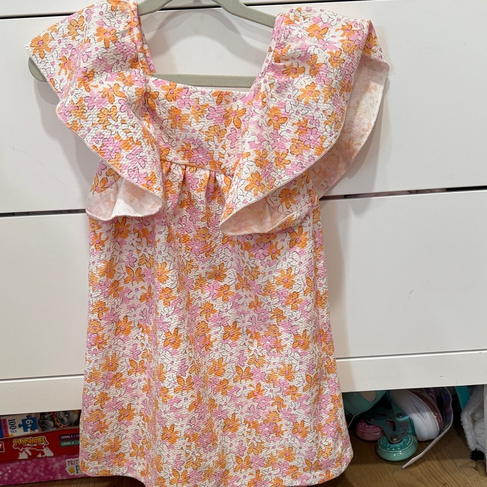 Zara Floral Pink and Orange Kids Top